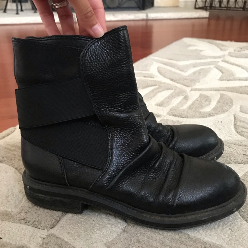 Free People Black work boot